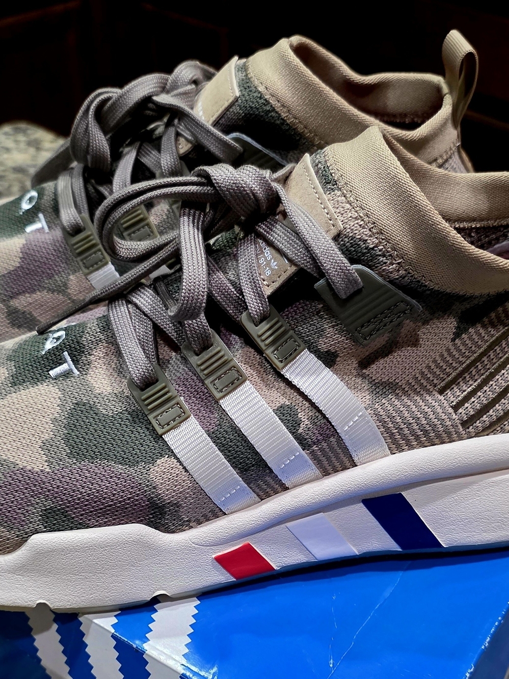 Adidas EQT Support ADV Camo Knit Sneakers Men's Size 13